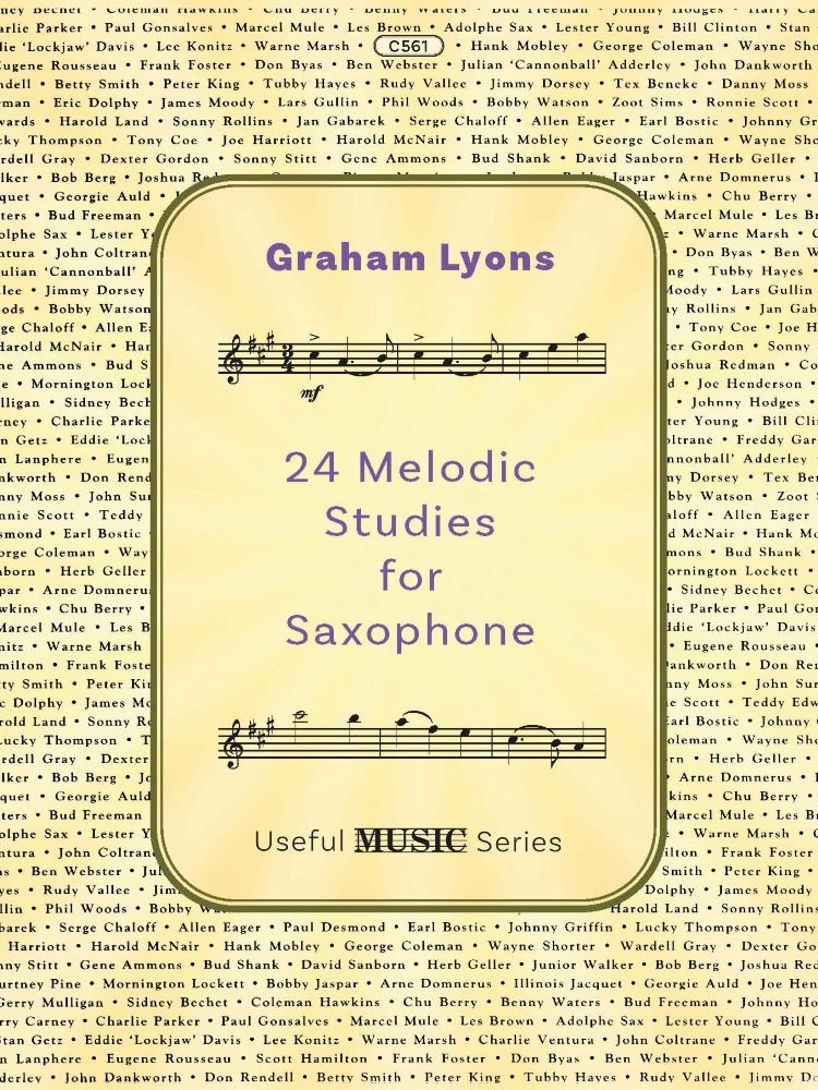 Lyons, Graham - Twenty-Four Melodic Studies for Saxophone