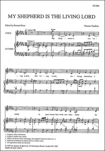 Tomkins, Thomas - My shepherd is the living Lord