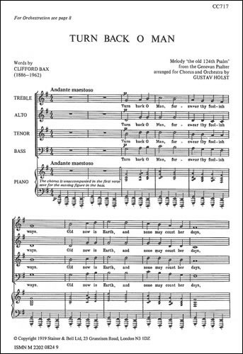 Holst, Gustav - Turn back, O Man