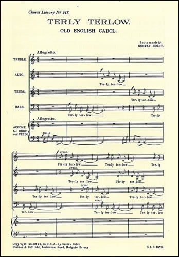 Holst, Gustav - Terly Terlow