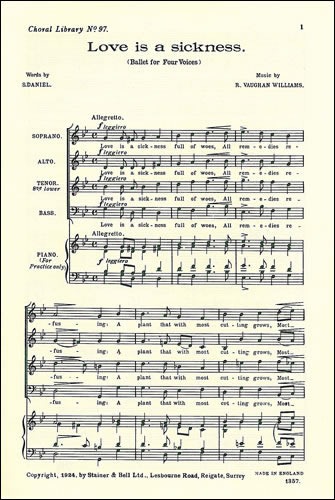 Vaughan Williams, Ralph - Love is a sickness