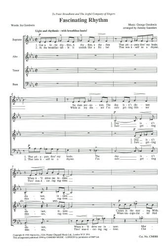 Gershwin, George/Saunders, Anthony - Fascinating Rhythm
