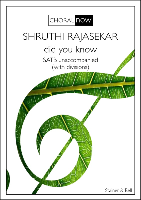 Rajasekar, Shruthi - did you know. SATB & Pf