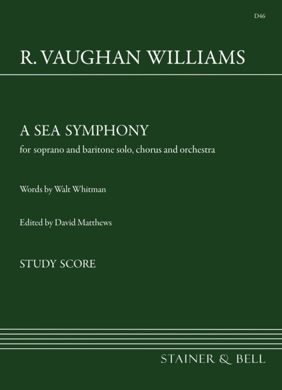 Vaughan Williams, Ralph - A Sea Symphony. Study Score