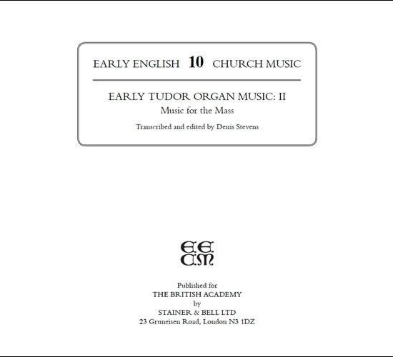 Various - Early Tudor Organ Music II: (Made to order)