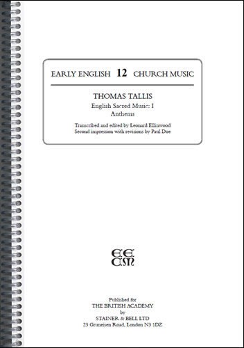 Tallis, Thomas - English Sacred Music I: Anthems (Made to order)