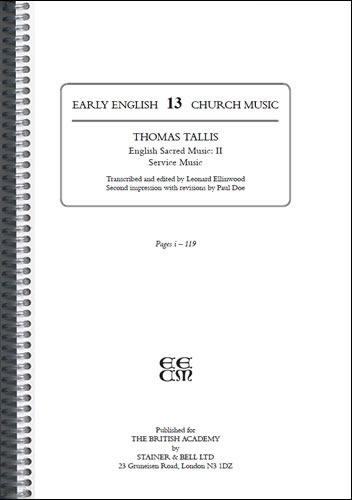 Tallis, Thomas - English Sacred Music II: (Made to order)