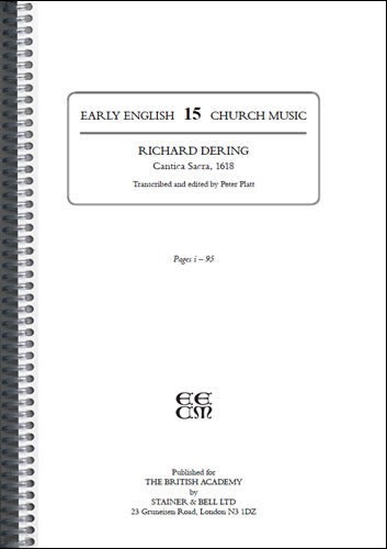Dering, Richard - Cantica Sacra 1618 (Made to order)