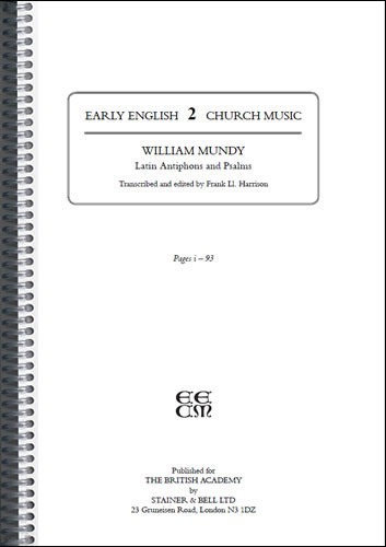 Mundy, John - Latin Antiphons and Psalms (Made to order)