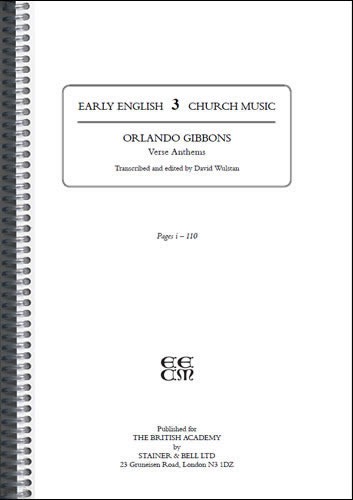 Gibbons, Orlando - Verse Anthems (Made to order)