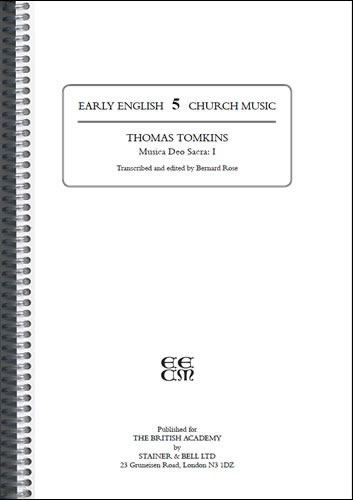 Tomkins, Thomas - Musica Deo Sacra I (Made to order)