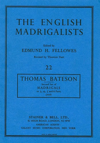 Bateson, Thomas - Second Set of Madrigals (1618)