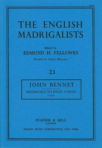 Bennett, John - Madrigals for Four Voices (1599)