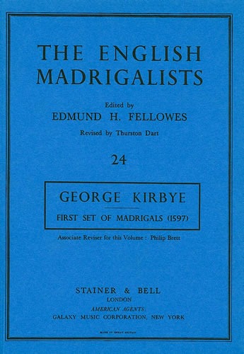 Kirbye, George - First Set of English Madrigals (1597)