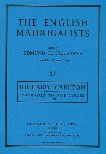 Carlton, Richard - Madrigals to Five Voices (1601)