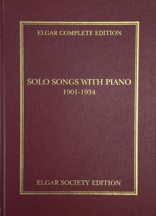 Elgar, Edward - Solo songs with piano (1901–1934)