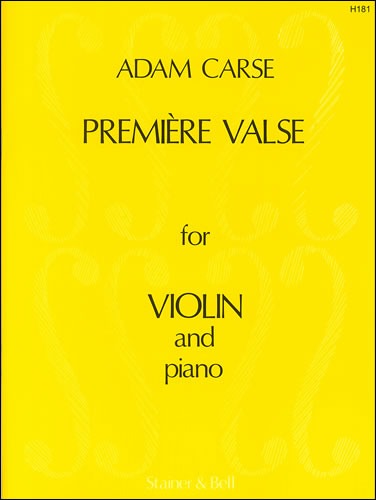 Carse, Adam - Première Valse for Violin and Piano