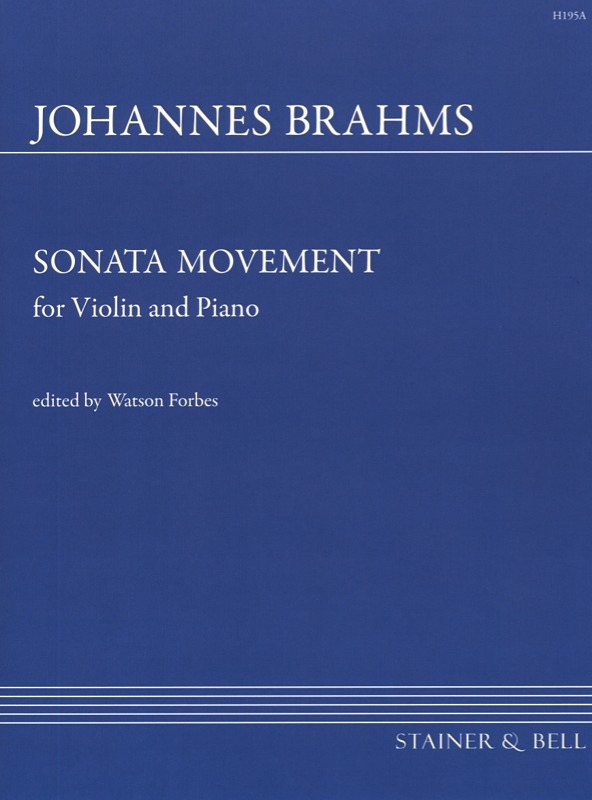 Brahms, J - Sonata Movement (Sonatensatz, 1853) with Piano