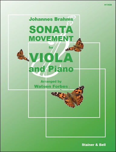 Brahms, J - Sonata Movement (Sonatensatz, 1853)