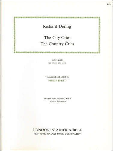 Dering, Richard - The City Cries; The Country Cries