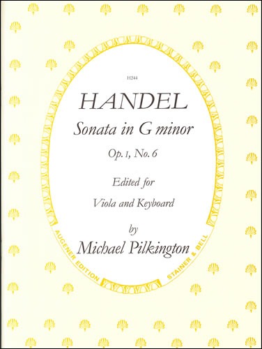 Handel, George Frederic - Sonata in G minor, Op. 1, No. 6 for Viola and Piano