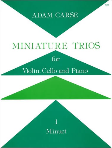 Carse, Adam - Miniature Trios for Violin, Cello and Piano. Minuet