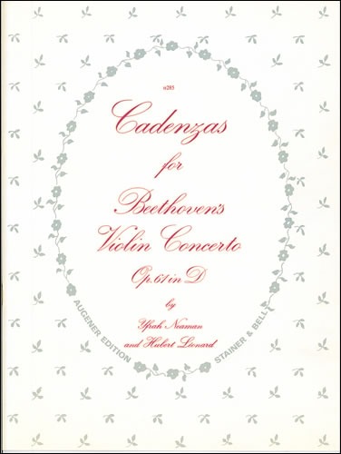 Beethoven, L Van - Cadenzas for Violin Concerto in D by Yfrah Neaman and Hubert Léonard