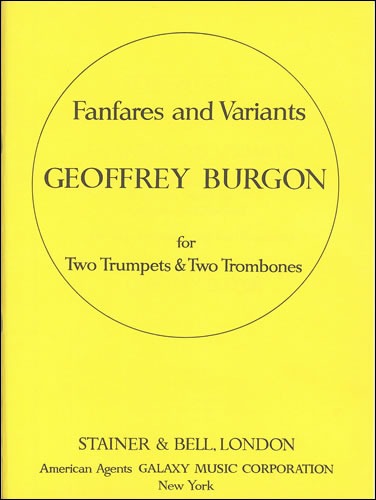 Burgon, Geoffrey - Fanfares and Variants on the Agnus Dei from Mass by Guillaume de Machaut