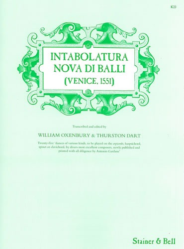 Dart/Oxenbury (ed) - Intabolatura Nova di Ballo