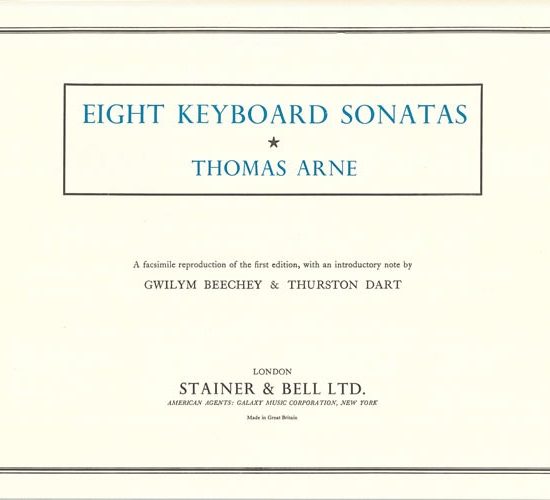 Arne, Thomas - Eight Sonatas