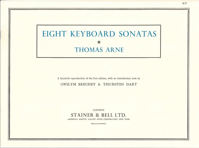Arne, Thomas - Eight Sonatas