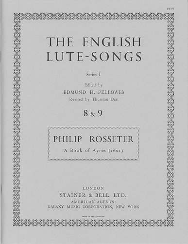 Rosseter, Philip - A Book of Ayres (1601)
