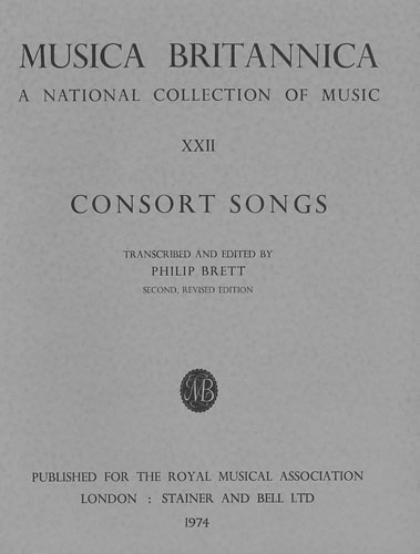 Brett, Philip (ed) - Consort Songs