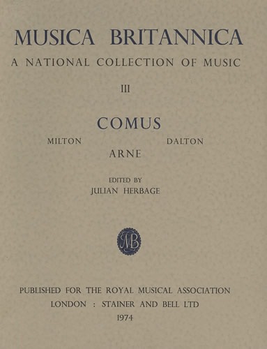 Arne, Thomas - The Masque of Comus