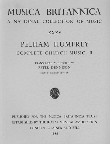Humfrey, Pelham - Complete Church Music II