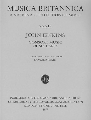Jenkins, John - Consort Music of Six Parts