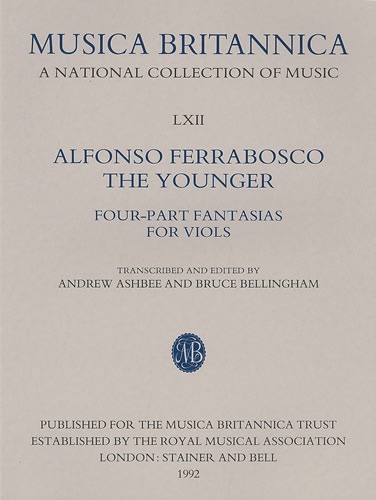 Ferrabosco The Younger, Alfonso - Four-Part Fantasias for Viols