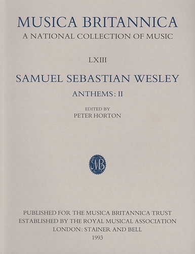 Wesley, Samuel Sebastian - Anthems II