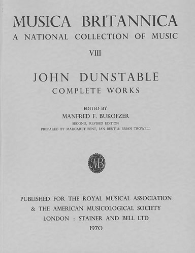 Dunstable, John - Complete Works