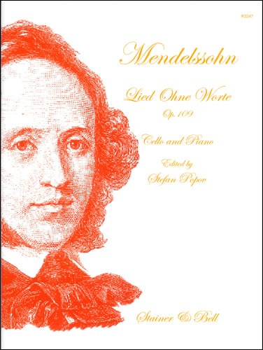 Mendelssohn, Felix - Lied ohne Worte (Song without Words) in D, Op. 109 for Cello and Piano