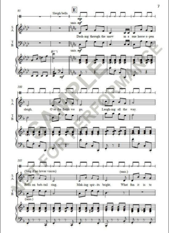 Cottee, Andrew - Jingle Bells (upper or mixed voices). Vsc