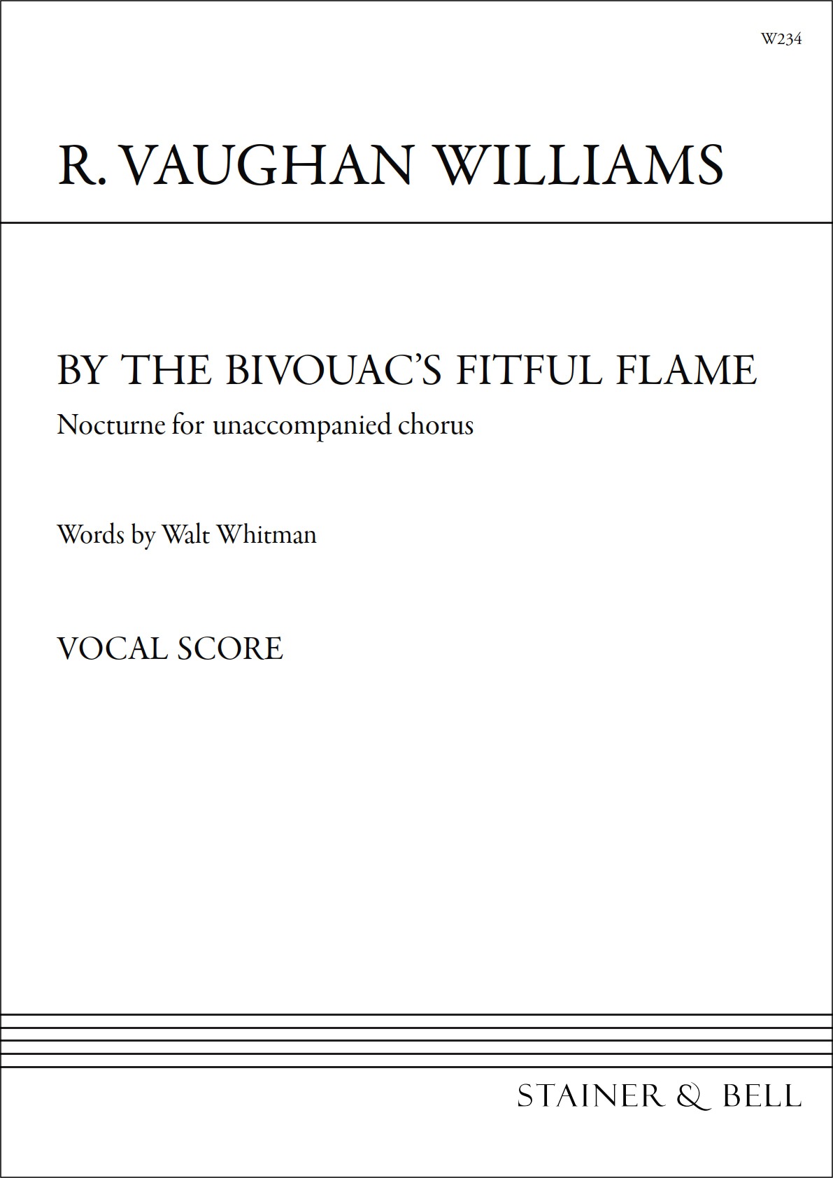 Vaughan Williams, Ralph - By the Bivouac's Fitful Flame