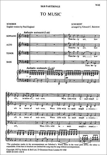 Schubert, Franz - To Music