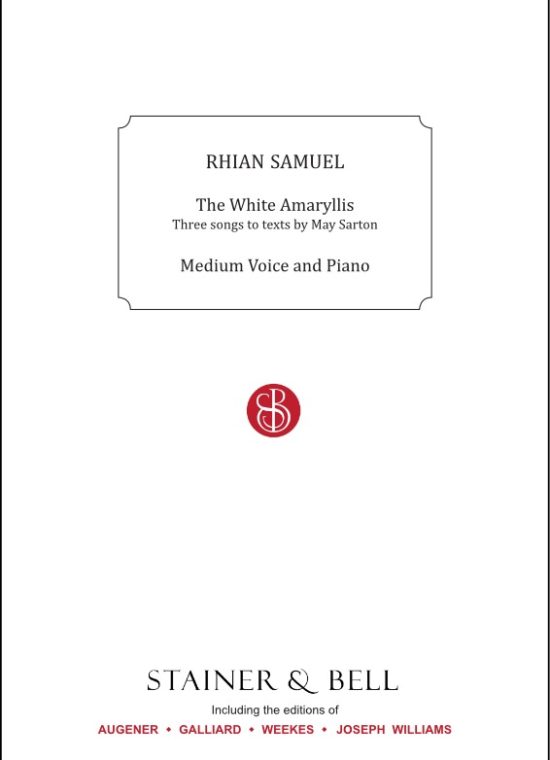 Samuel, Rhian - White Amaryllis, The. Vce & Pf