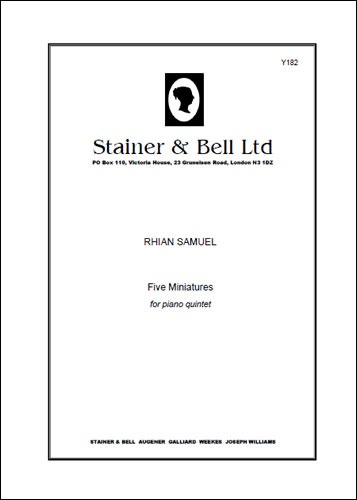 Samuel, Rhian - Five Miniatures for Piano Quintet