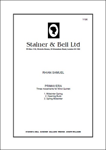 Samuel, Rhian - Primavera. Three Movements for Wind Quintet