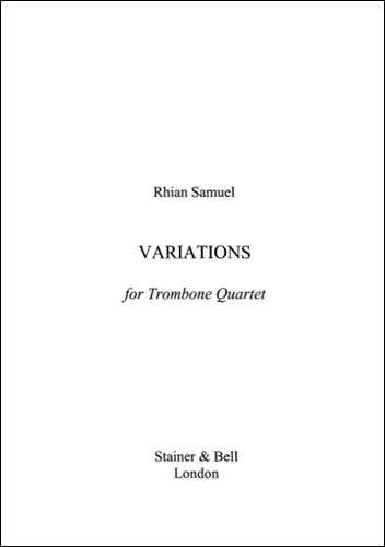 Samuel, Rhian - Variations for Trombone Quartet