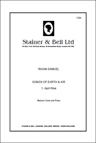 Samuel, Rhian - April Rise. Medium Voice and Piano (No. 1 of "Songs of Earth and Air")