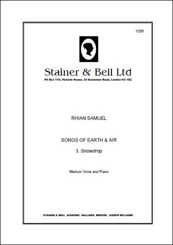 Samuel, Rhian - Snowdrop. Medium Voice and Piano (No. 3 of "Songs of Earth and Air")