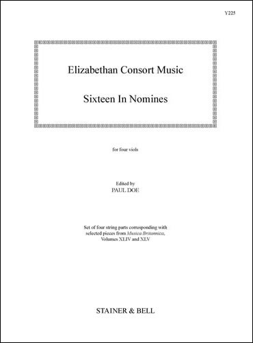 Various - Elizabethan Consort Music: 16 "In Nomines" String Parts